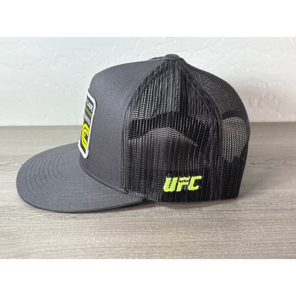 UFC Israel Adesanya Trucker Hat – “Respect My Game” Snapback Mesh Cap Black/Gray - Picture 2 of 4